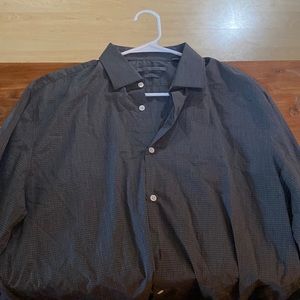 John Varvatos Small checkered button down